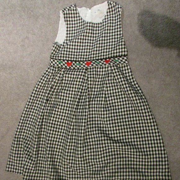 FLORENCE EISEMAN BLACK & WHITE GIRLS DRESS SIZE 6 - Picture 1 of 8